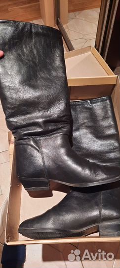 Сапоги зимние натуральная кожа 39