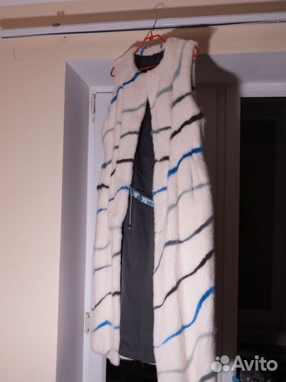 Норковая Шуба без рукавов