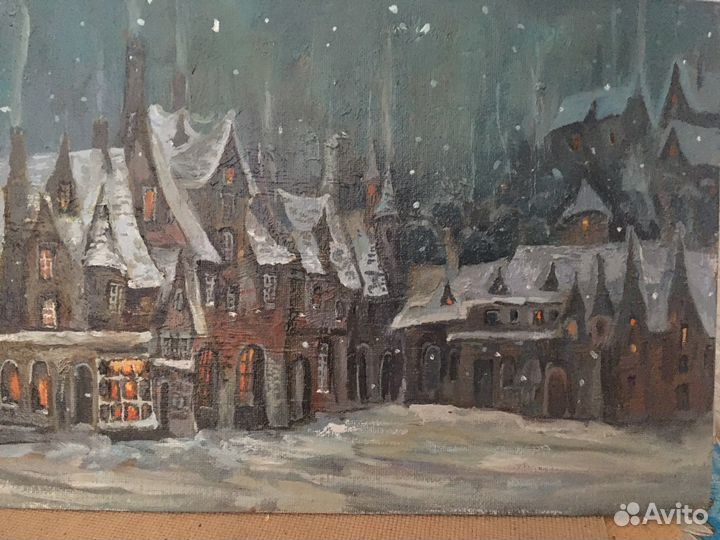 Картина домики сказка