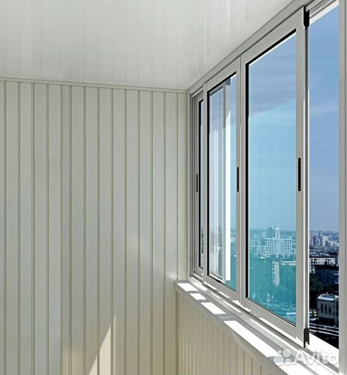 Балкон с обшивкой