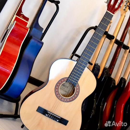 Гитара классическая 38 дюймов цвет дерева новая