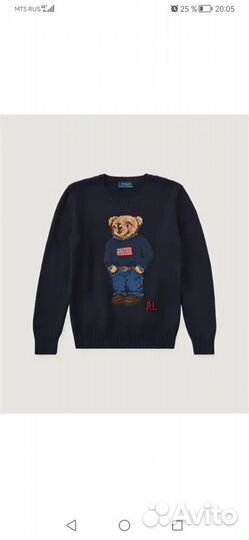 Ralph lauren polo bear свитер оригинал