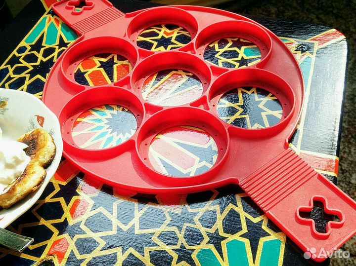 Силиконовая форма для выпечки оладий 22.5см