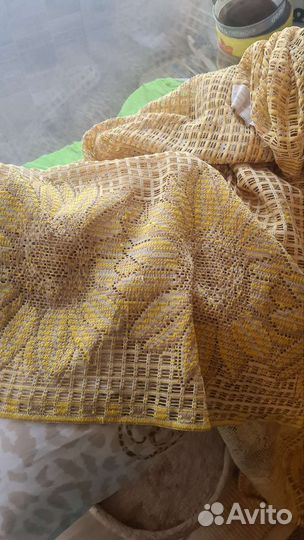 Тюль подсолнухи