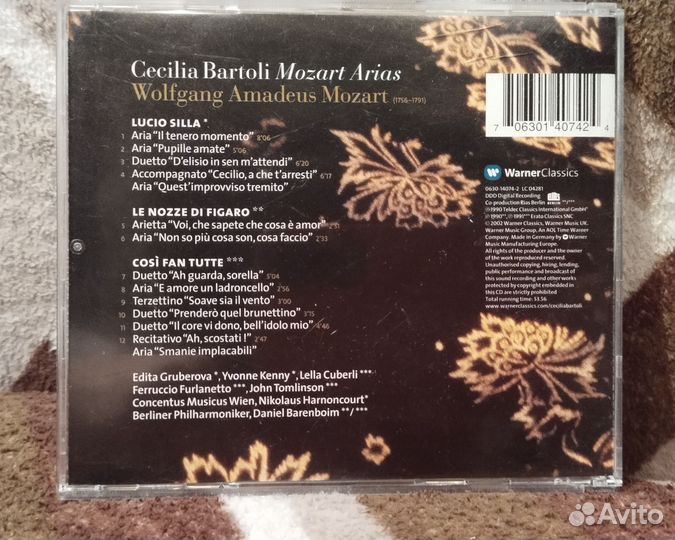 Cd диск Cecilia Bartoli Mozart Arias