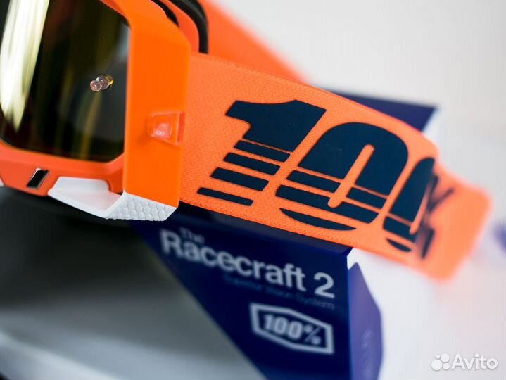 Мотоочки 100% Racecraft 2 goggle coral-mirror true