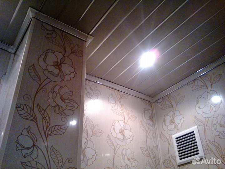 Ванная и туалет пластиковыми панелями