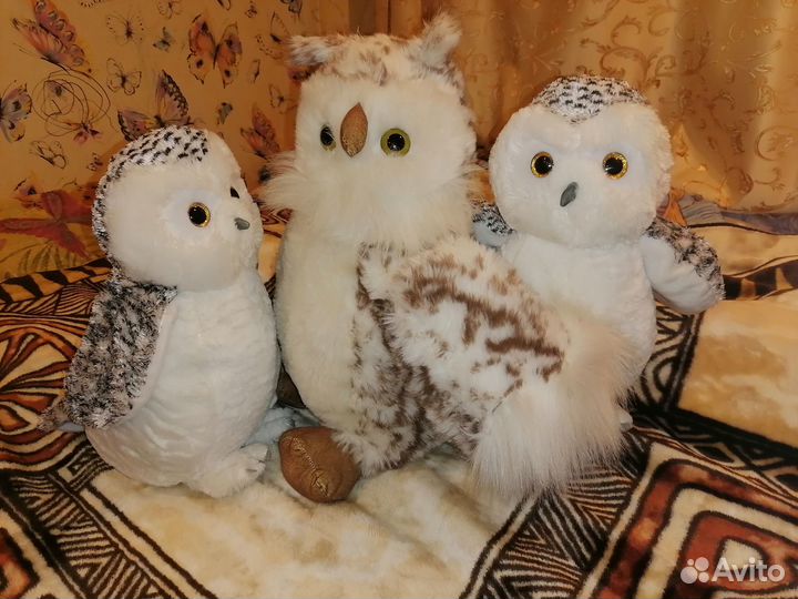 Сова полярная мягкая игрушка
