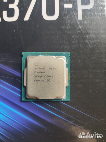 Процессор Intel i7 8700k