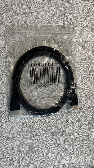 Кабель hdmi 1,5 м/ RCA (тюльпан) 1,5 м