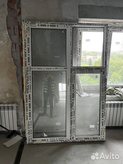 Балконный блок с дверью бу