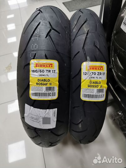 Pirelli Diablo Rosso2 120/70-17 и 160/60-17