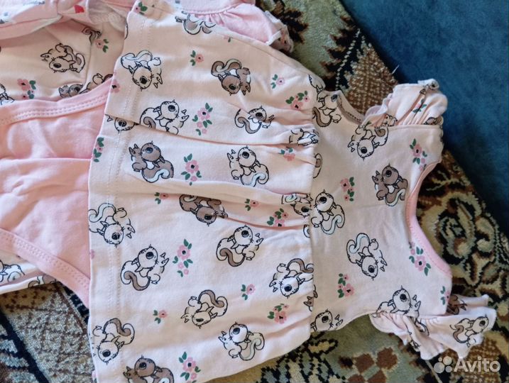 Детские вещи пакетом для девочек 62-68