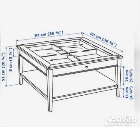 Стол IKEA Лиаторп