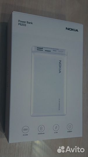 Внешний аккумулятор nokia P6203 30000 мАч