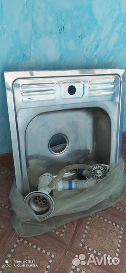 Мойка накладная + сифон