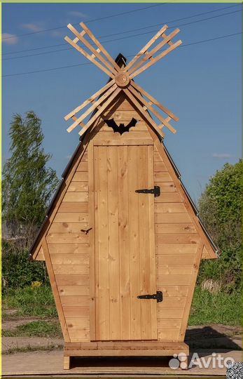 Дачный туалет деревянный TVP572