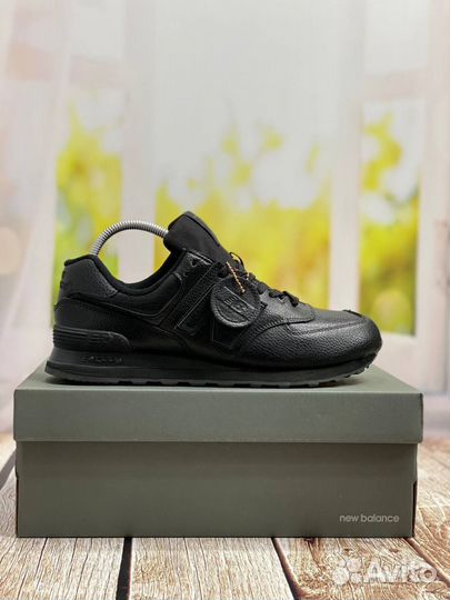 Кроссовки new balance 574 кожаные Премиум качество