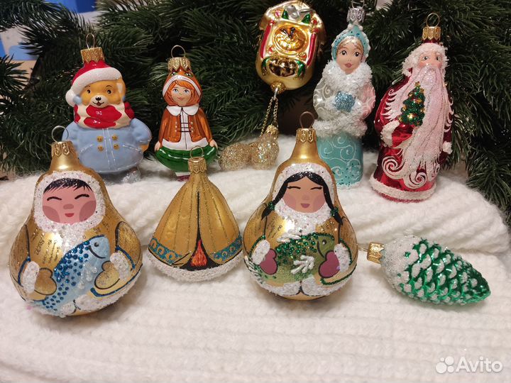 Елочные игрушки стекло