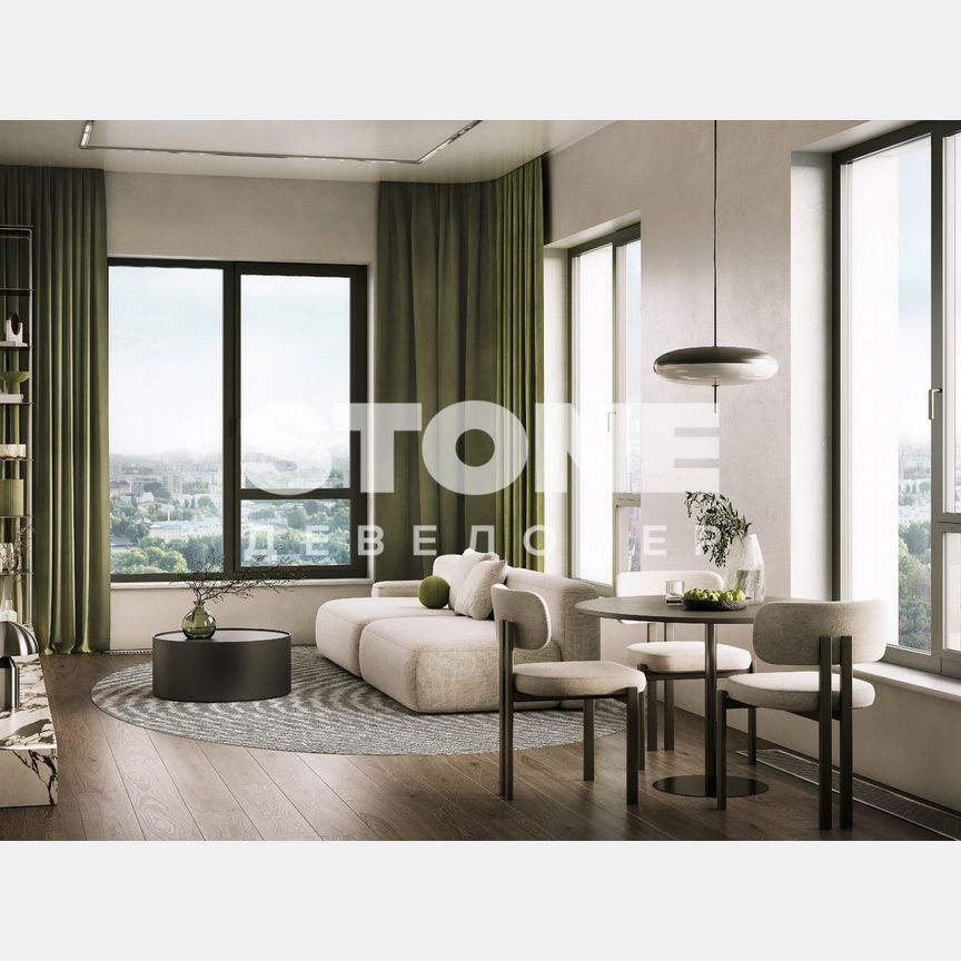 3-к. квартира, 94,5 м², 12/33 эт.