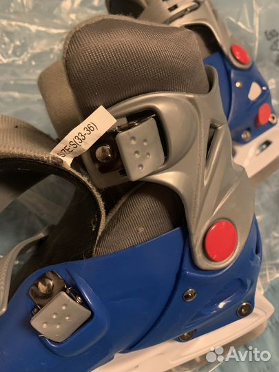 Коньки детские раздвижные 33 34 35 36