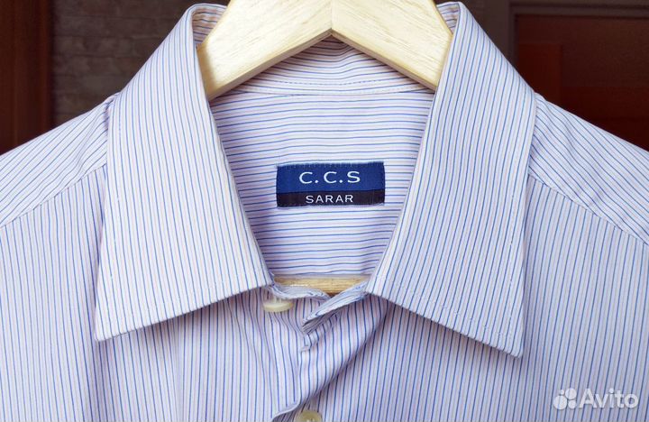 Мужская классическая рубашка в полоску (Италия)