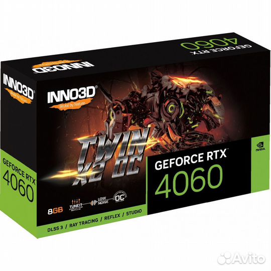 Видеокарта Inno3D GeForce RTX4060 twin X2 O 579815