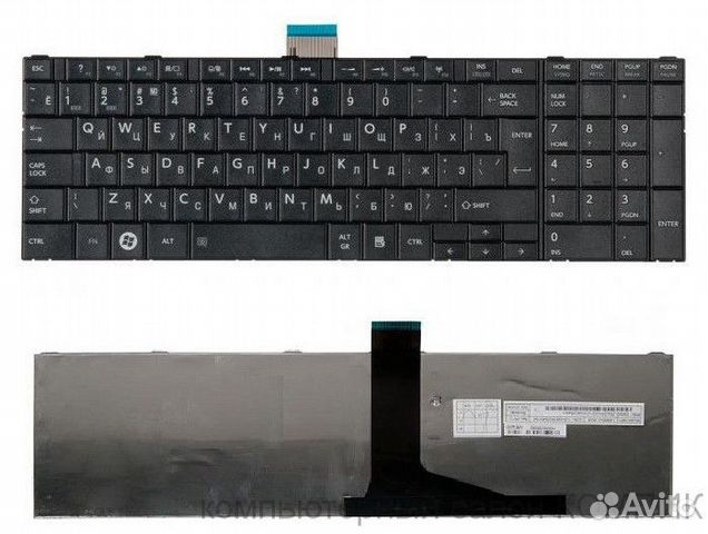 Клавиатура для ноутбука Toshiba C850 L850 L870