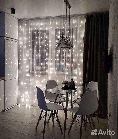 Гирлянда занавес