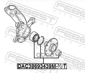 Подшипник ступ.citroen C1/peugeot 107/toyota AY