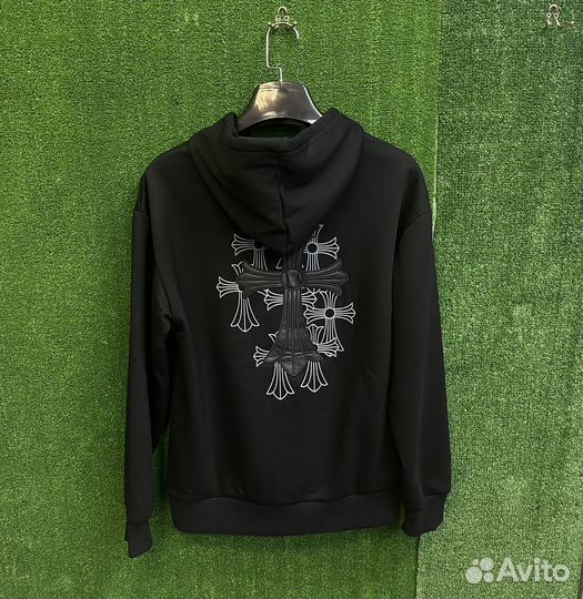Худи chrome hearts флис