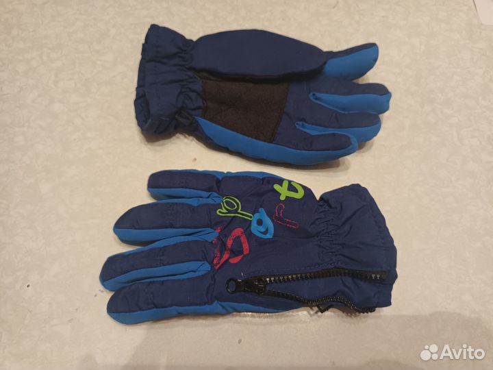 Варежки краги унисекс, шлем