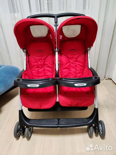 Коляска трость peg perego twin для двойни