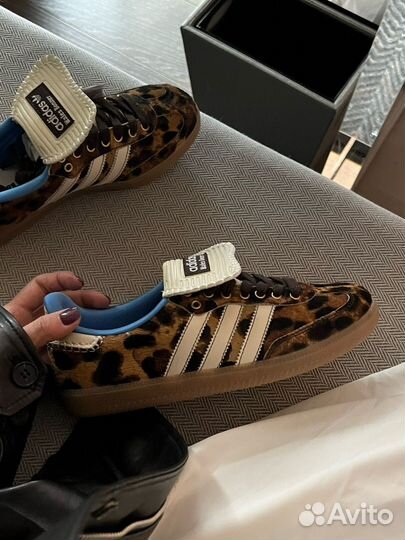 Adidas Gazelle х Wales Bonner Samba Pony Leo Brown