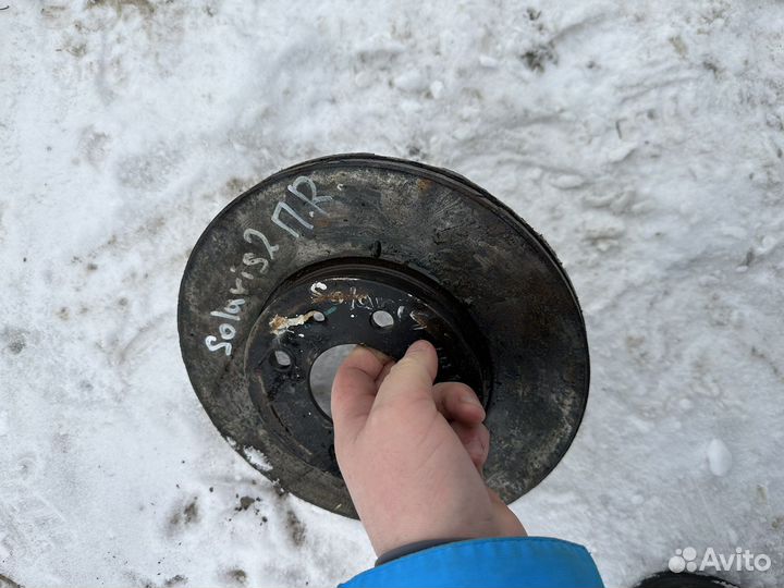Тормозной диск передний Kia rio 4 FB solaris 2