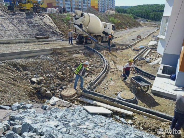 Бетон подача лентой