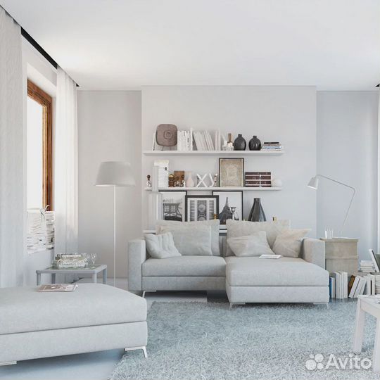 Профиль М 02 FerGipps (модульный скрытый карниз)