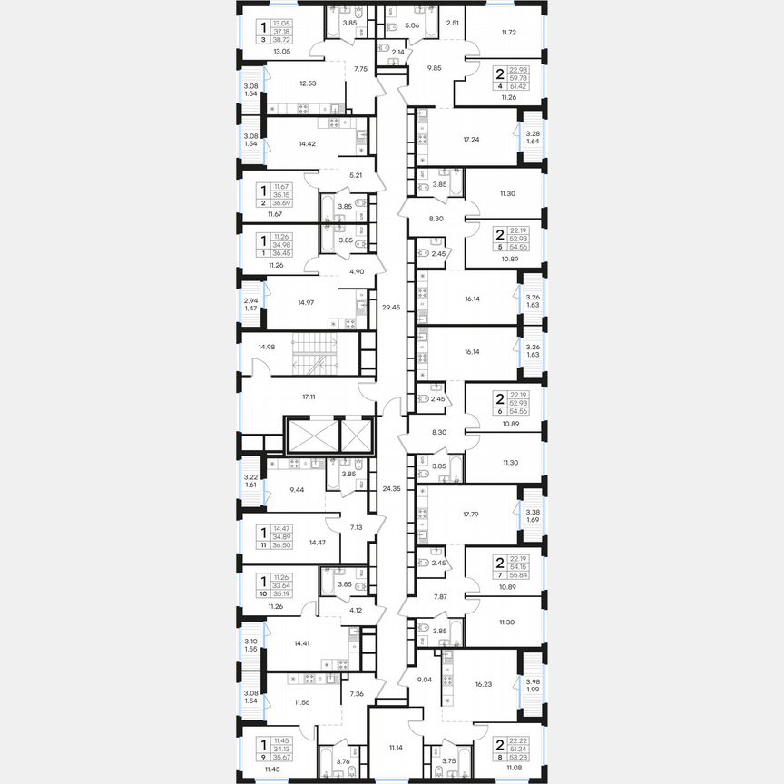 1-к. квартира, 36,5 м², 2/15 эт.