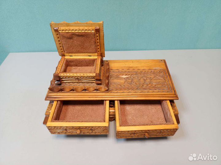 Ларец деревянный резьба