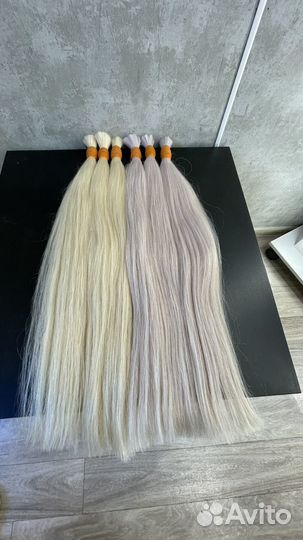 Волосы блонд 60 см