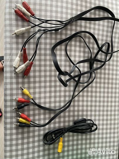 Кабель AV 3x3 (3RCA), 3.5 jack - 2 RCA