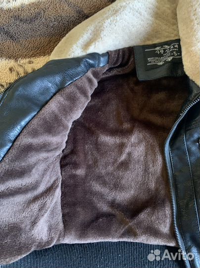 Кожаная куртка детская для мальчика