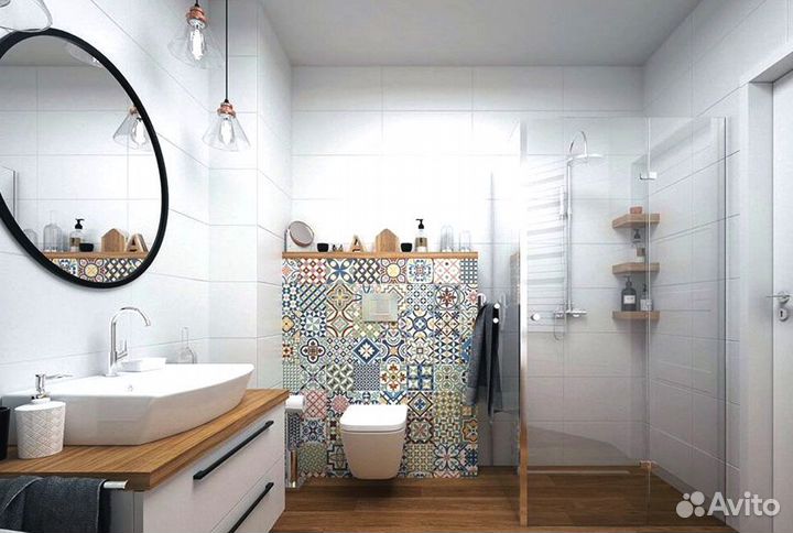 Стеклянная душевая кабина