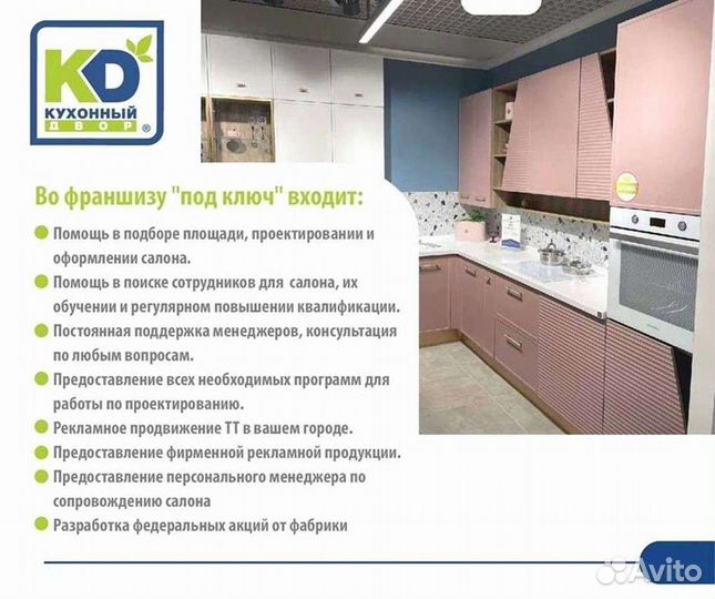 Кухонный двор предлагает франшизу