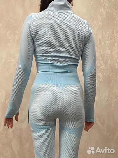 Спортивный костюм тройка голубой цвет 50 52 XL