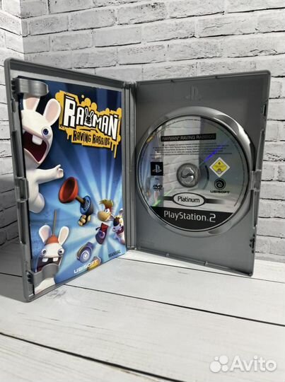 Rayman Raving Rabbids Игра PS2 Бешенные Кролики