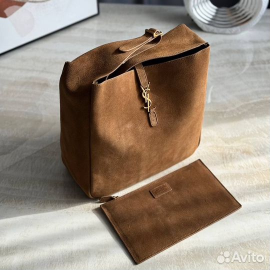 Сумка ведерко YSL замшевая