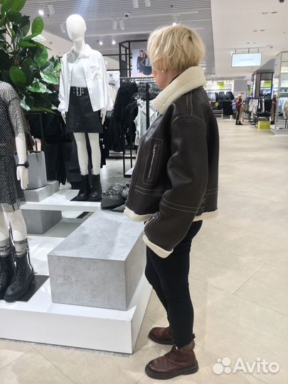 Куртка авиатор женская экокожа 44-46