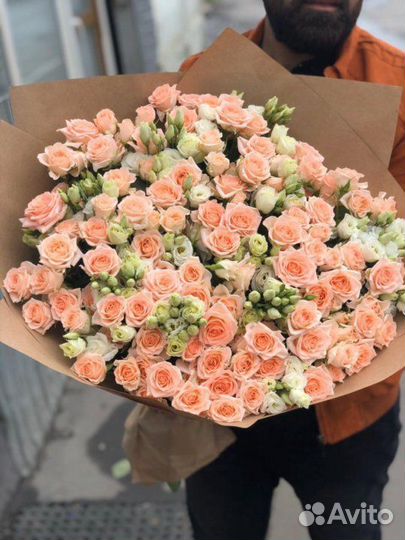 Цветы розы кустовые доставка