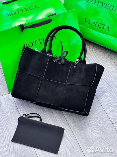 Bottega veneta сумка замшевая шопер